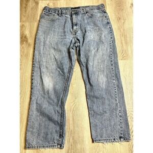 Tommy Hilfiger Jeans Men's 38x29 Relaxed Fit 100% Cotton Straight Leg Light Wash